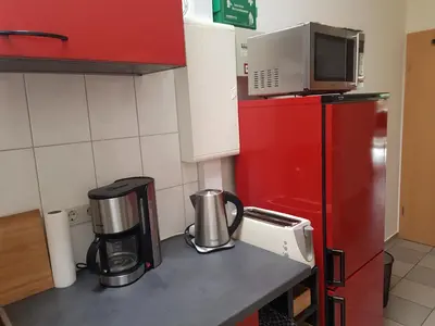 Küche/Küchenzeile in der Unterkunft Ferienwohnung am Ring