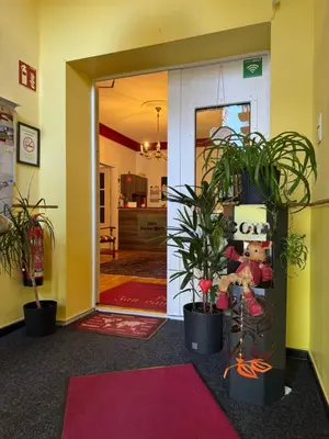 Lobby/Rezeption in der Unterkunft Hotel Jan van Werth
