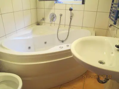 Ein Badezimmer in der Unterkunft Zum Gebimmel