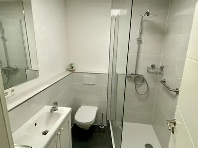 Ein Badezimmer in der Unterkunft Ferienwohnung Brunnenblick
