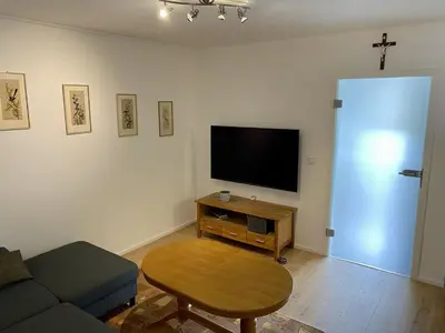 TV/Unterhaltungsangebot in der Unterkunft Ferienwohnung Brunnenblick
