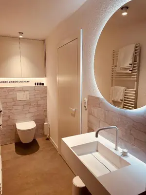 Ein Badezimmer in der Unterkunft Moselfreude