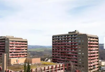 Das Gebäude in dem sich die Ferienwohnung befindet