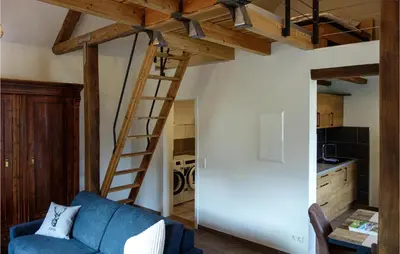 Ein Bett oder Betten in einem Zimmer der Unterkunft Beautiful Home In Heckenmünster