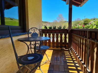 Ein Balkon oder eine Terrasse in der Unterkunft Gasthaus Paula