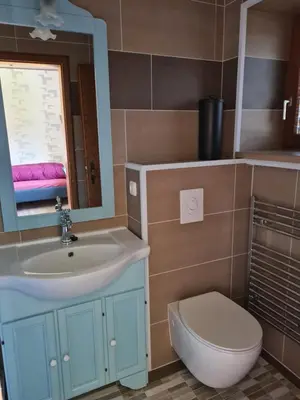 Ein Badezimmer in der Unterkunft Gasthaus Paula