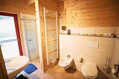 Ein Badezimmer in der Unterkunft EifelGlückVII