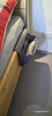 Ein Bett oder Betten in einem Zimmer der Unterkunft Hochwertiges Apartment mit 3 Räumen und Terrasse statt Hotelzimmer - Festung zu Ketghe, Nähe Koblenz