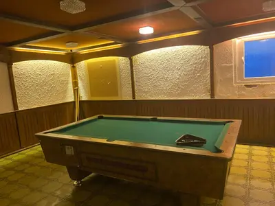 Ein Billardtisch in der Unterkunft Hotel-Restaurant Theis-Muehle