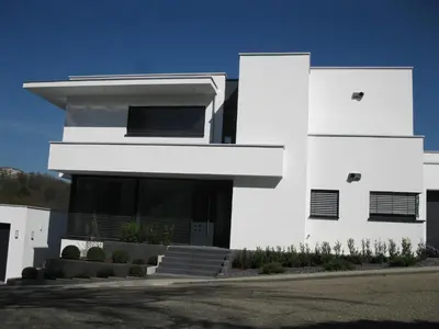 Das Gebäude in dem sich die Ferienwohnung befindet