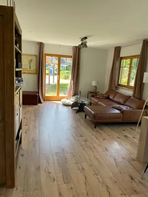 Ein Sitzbereich in der Unterkunft Das gelbe Landhaus