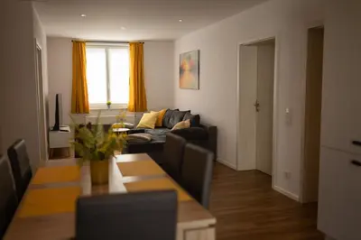 Ein Sitzbereich in der Unterkunft Urlaubsoase Moselglück