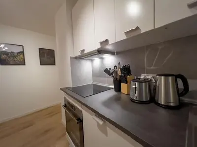 Küche/Küchenzeile in der Unterkunft 3-Zimmer Apartment 88 qm bis zu 8 Personen