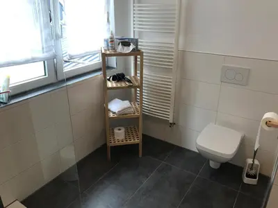 Ein Badezimmer in der Unterkunft Bio-Ferienweingut Leyendecker