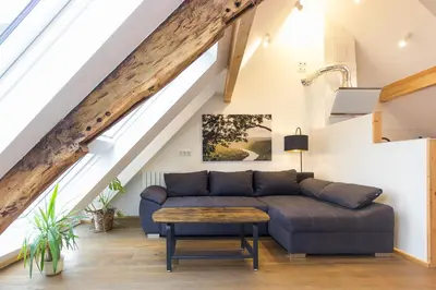 Ein Sitzbereich in der Unterkunft Romantisches Studio 4 Rosenburgblick in Moselnähe