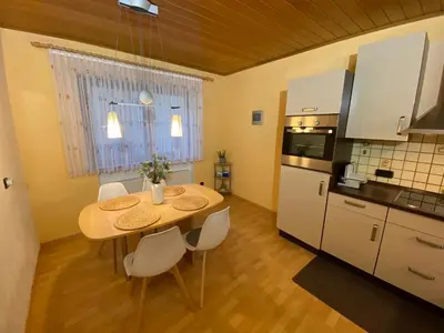 Küche/Küchenzeile in der Unterkunft Ferienwohnung Vater Rhein Mittelrheintal
