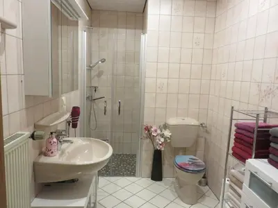 Ein Badezimmer in der Unterkunft Ferienwohnung Fischer
