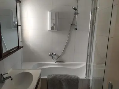 Ein Badezimmer in der Unterkunft Schöne Ferienwohnung in Becheln