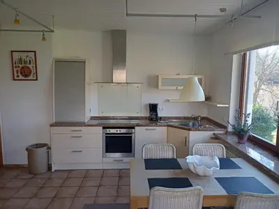 Küche/Küchenzeile in der Unterkunft Adenauer Cottage