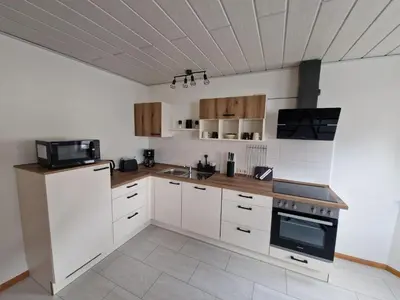 Küche/Küchenzeile in der Unterkunft Ferienwohnung Moselzeit