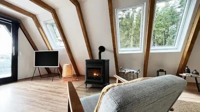 TV/Unterhaltungsangebot in der Unterkunft Design Chalet Vulkaneifel