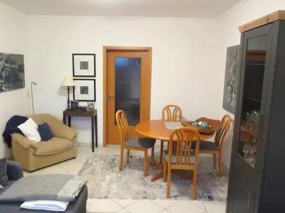 Ein Sitzbereich in der Unterkunft charmante Erdgeschosswohnung in Daun