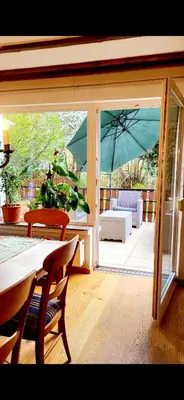 Ein Balkon oder eine Terrasse in der Unterkunft Ferienhaus Dhrontal