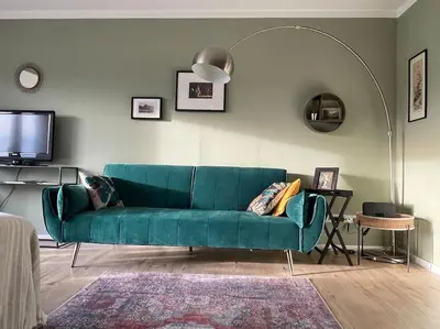 Ein Sitzbereich in der Unterkunft #1 Studioapartment mit Loreleyblick direkt an der schönsten Etappe des Rheinsteigs