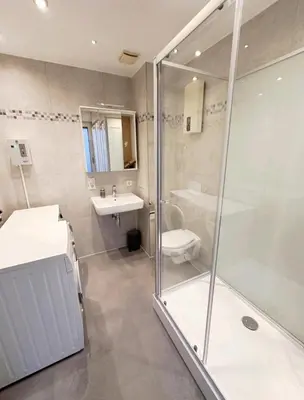 Ein Badezimmer in der Unterkunft Ferienwohnungen am Holzmarkt, am Rande der Altstadt