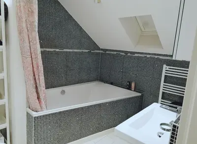 Ein Badezimmer in der Unterkunft Ferienwohnungen am Holzmarkt, am Rande der Altstadt