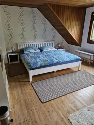 Ein Bett oder Betten in einem Zimmer der Unterkunft Ferienhaus Heimes