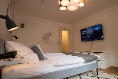TV/Unterhaltungsangebot in der Unterkunft Modernes & zentrales Micro-Apartment