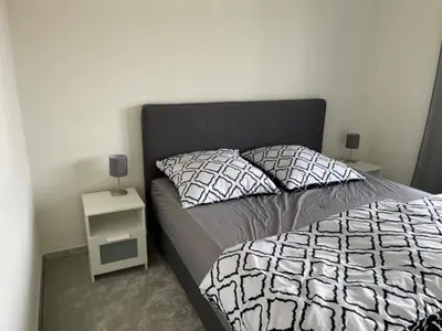 Ein Bett oder Betten in einem Zimmer der Unterkunft Ferienwohnung Lara