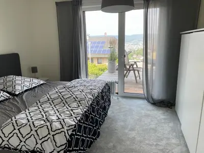 Ein Bett oder Betten in einem Zimmer der Unterkunft Ferienwohnung Lara