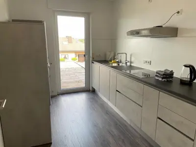 Küche/Küchenzeile in der Unterkunft Ferienwohnung Lara