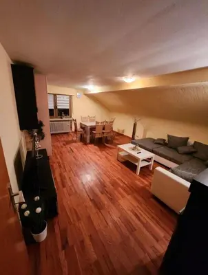 Ein Sitzbereich in der Unterkunft Ferienwohnung Michelle