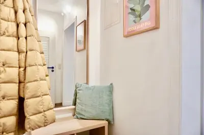 Ein Sitzbereich in der Unterkunft NEU I moderne zentrale Wohnung I Netflix I 4 Gäste