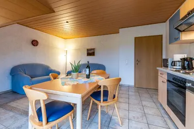 Küche/Küchenzeile in der Unterkunft Ferienwohnung Linda