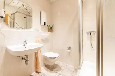 Ein Badezimmer in der Unterkunft Ferienwohnung Linda