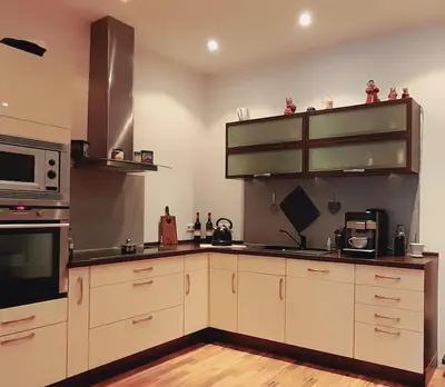 Küche/Küchenzeile in der Unterkunft Ferienwohnung Aroma Moselblick