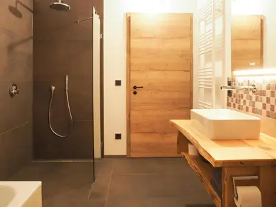 Ein Badezimmer in der Unterkunft Ferienwohnungen Kohnshof