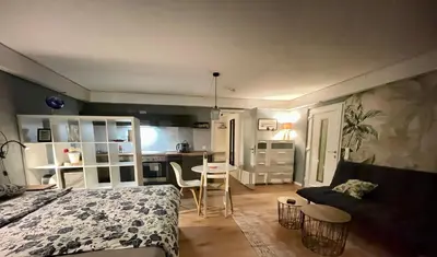 Ein Bett oder Betten in einem Zimmer der Unterkunft Mitten in Nastätten und doch im Grünen: schönes und modernes Apartment