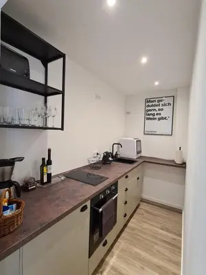 Küche/Küchenzeile in der Unterkunft Ferienwohnung Rosenberg