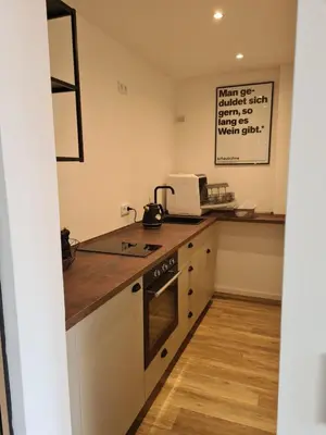 Küche/Küchenzeile in der Unterkunft Ferienwohnung Rosenberg