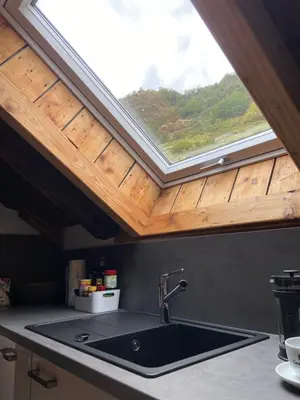 Küche/Küchenzeile in der Unterkunft Apartment Cochemer Kaffeerösterei