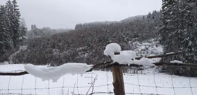 Alter Werkstatt im Winter