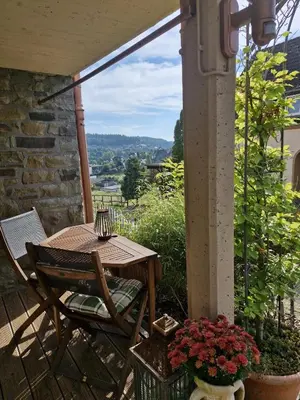 Ein Balkon oder eine Terrasse in der Unterkunft Alter Werkstatt