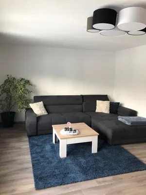 Ein Sitzbereich in der Unterkunft Ferienwohnung Dunja