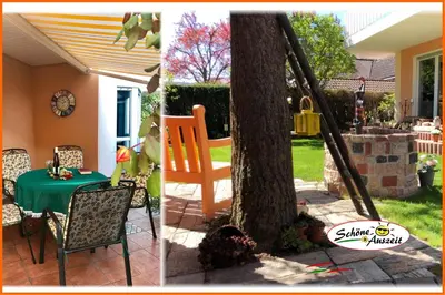 Ein Garten an der Unterkunft Ferienwohnung Schöne Auszeit