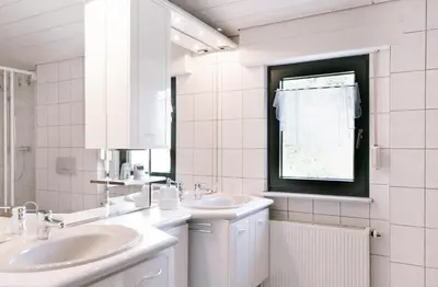 Ein Badezimmer in der Unterkunft Ferienwohnung Am Breyer Talbach